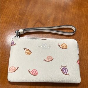 Coach Multicolor Snail Pattern Wristlet